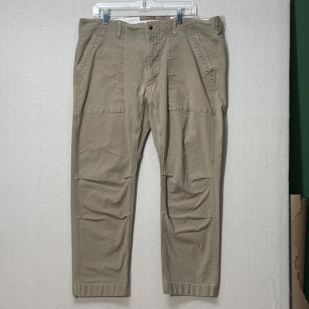 Relwen Flex Military‎ Pant Mens 38 Khaki Tan Utility Chino Stretch Workwear